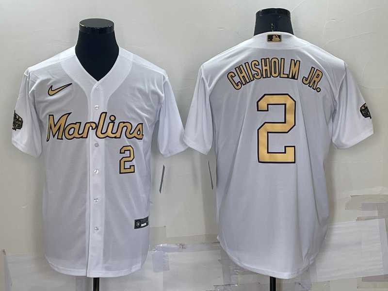 Miami Marlins #2 Jazz Chisholm Jr Number White 2022 All Star Stitched Cool Base Nike Jersey,We sell and wholesale Miami Marlins #2 Jazz Chisholm Jr Number White 2022 All Star Stitched Cool Base Nike Jersey on line form chian!